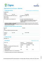 CIGNA – MEDISTAR APPLICATION FORM FOR GROUPS