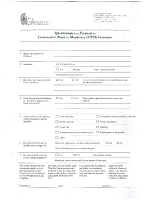 GA INSURANCE LTD – CONTRACTORS PLANT & MACHINARY PROPOSAL FORM