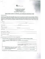 GA INSURANCE LTD – EMPLOYERS LIABILITY INSURANCE PROPOSAL FORM