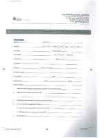 GA INSURANCE LTD – GOODS IN TRANSIT INSURANCE PROPOSAL FORM