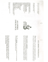 GEMINIA INSURANCE CO LTD – ALL RISKS INSURANCE PROPOSAL FORM