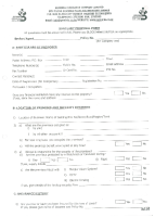 GEMINIA INSURANCE CO LTD – BURGLARY INSURANCE PROPOSAL FORM