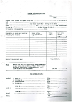 GEMINIA INSURANCE CO LTD – MARINE CARGO DECLARATION FORM