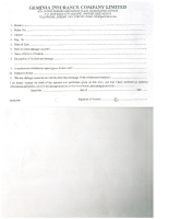 GEMINIA INSURANCE CO LTD – WINDSCREEN CLAIM FORM DOC